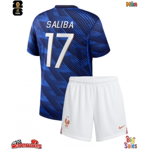 France William Saliba #17 Replica Home Stadium Shirt World Cup 2026 Short Sleeve